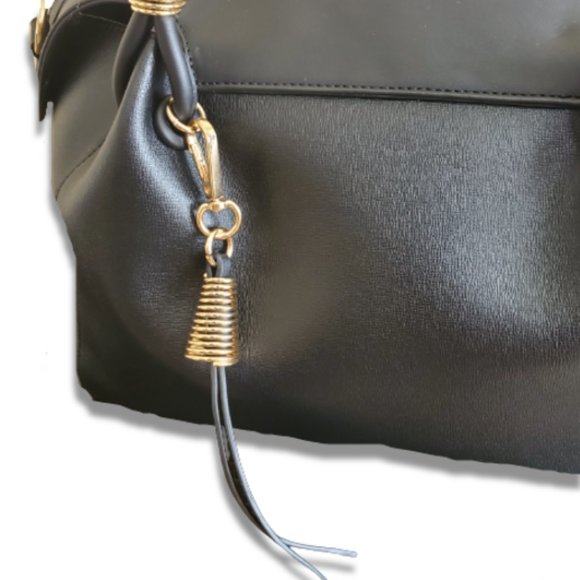 INZI LARGE TOTE BLACK HANDBAG - Picture 2 of 9